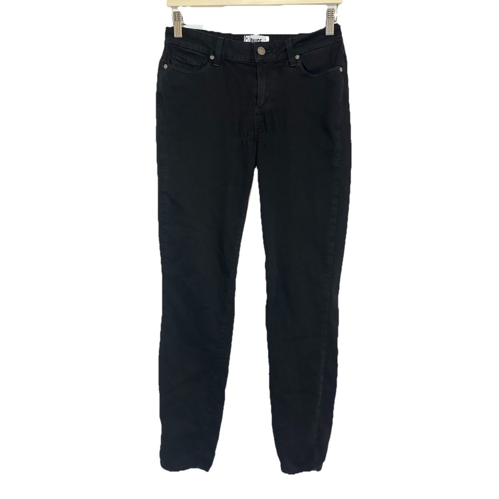 PAIGE Women's Black Verdugo Ultra Skinny Jeans Goth Denim‎ Stretch SIZE 27